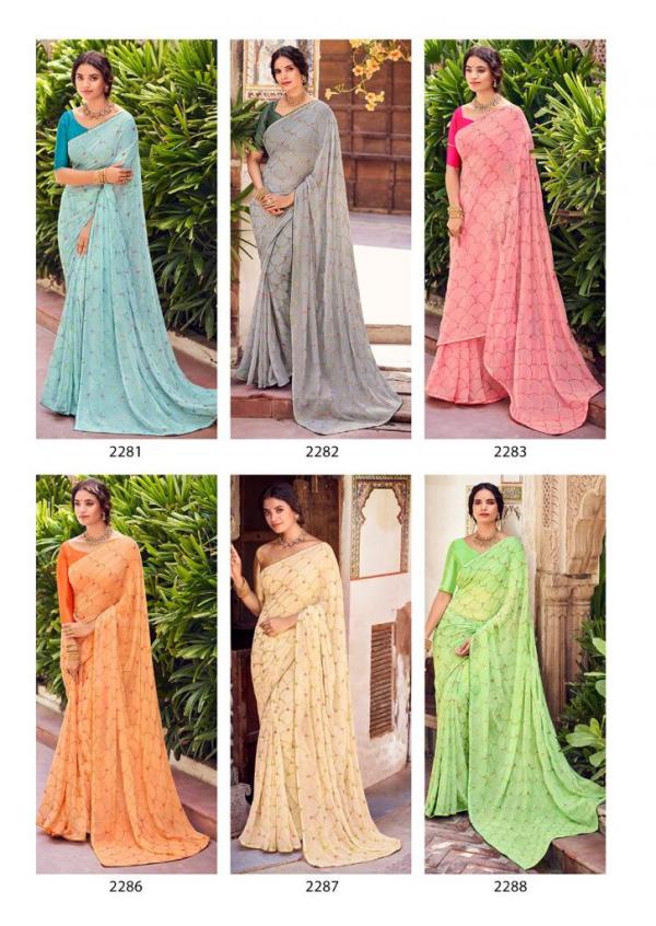 Kashvi Aakruti 2 Fancy Wear Georgette Designer Saree Collection